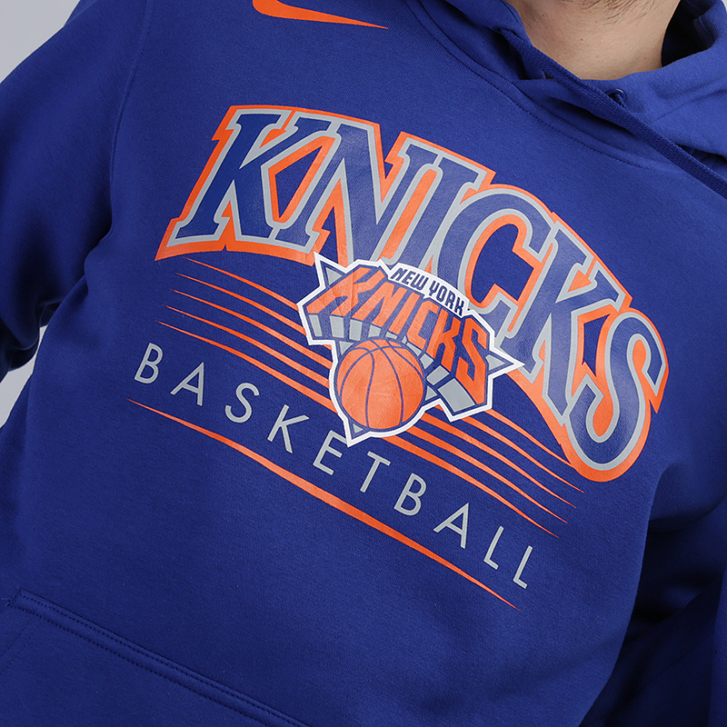 мужская синяя толстовка Nike NBA New York Knicks BV0945-495 - цена, описание, фото 2